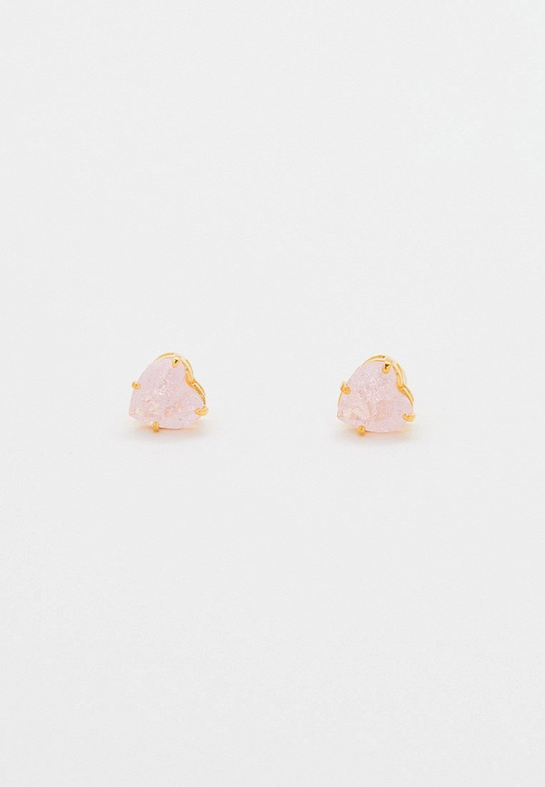 Серьги Stone Philosophy I heart, rose