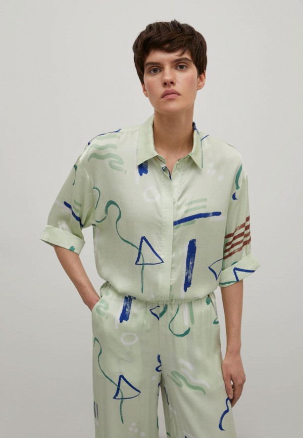 Блуза Finn Flare зеленого цвета