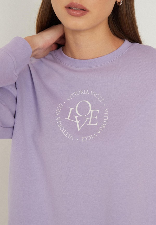 Свитшот Vittoria Vicci фиолетовый, размер 42, фото 6
