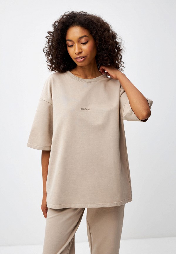 

Футболка Sela, Бежевый, ENDY OVERSIZE FIT