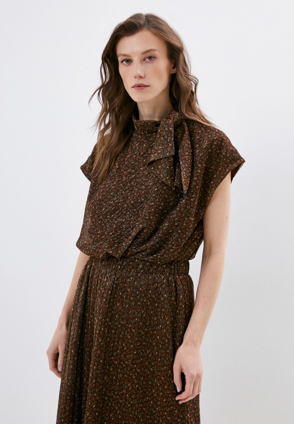 Платье Vera Moni коричневый, размер 44, фото 2