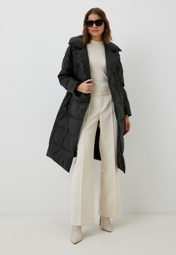 фото Пуховик кожаный снежная королева