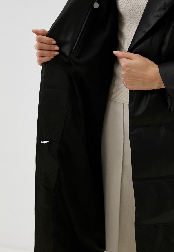 фото Пуховик кожаный снежная королева