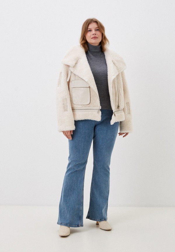 Дубленка Fergo бежевый, размер 46, фото 2