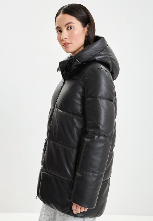 фото Куртка кожаная утепленная zarina