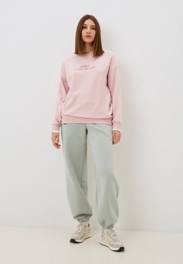 Свитшот Camel розовый, размер 46, фото 2
