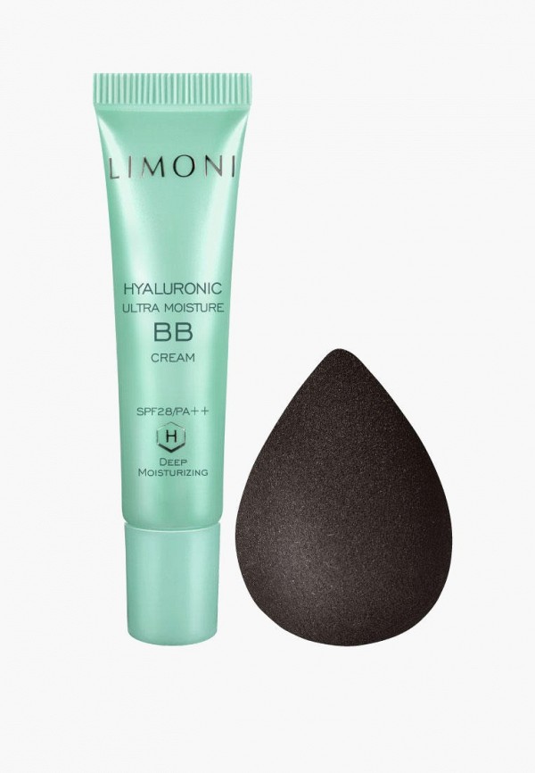 BB-Крем Limoni Hyaluronic Ultra Moisture BB Cream SPF28 PA+++ и Спонж для макияжа