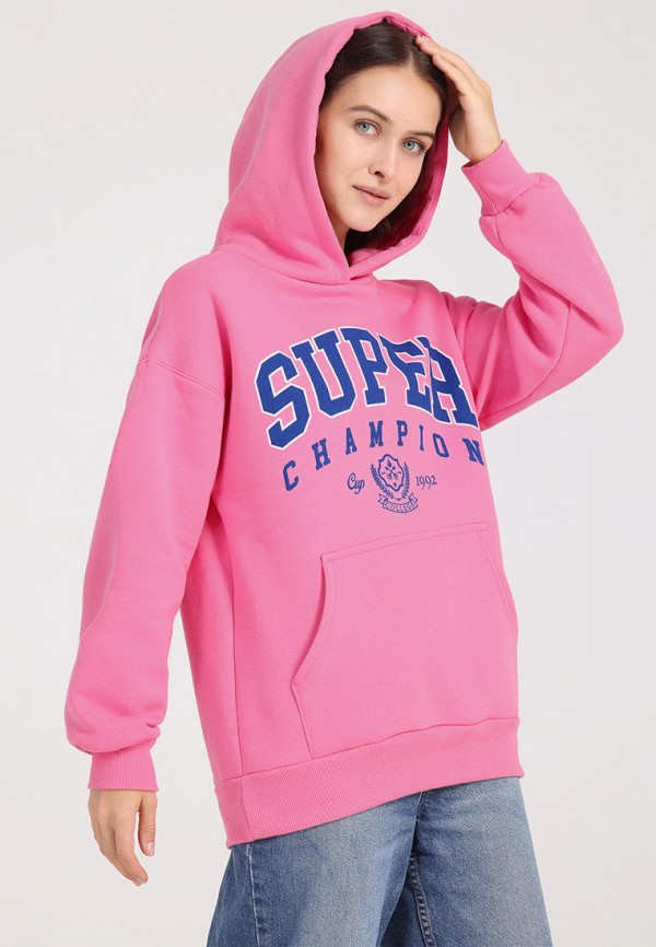 Худи Апрель розовый, размер 44, фото 4