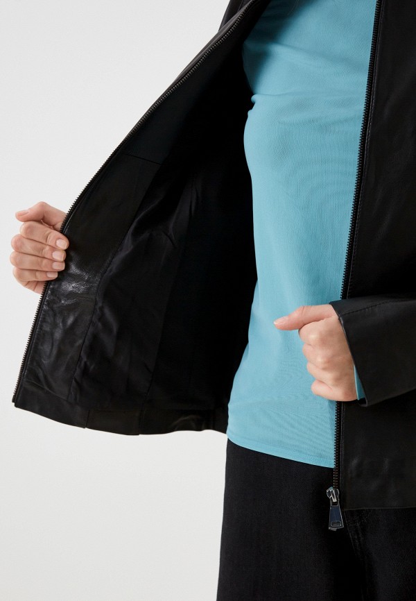 фото Куртка кожаная снежная королева