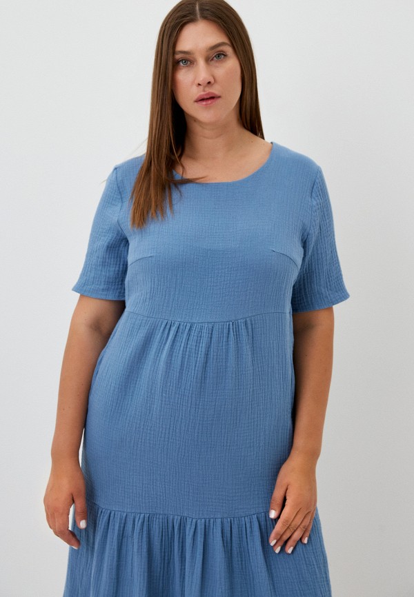 Платье Cleo синий, размер 60, фото 2