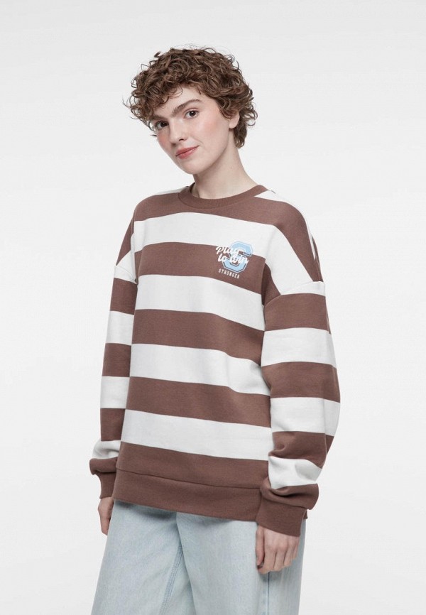 Свитшот Befree коричневый, размер 48, фото 4