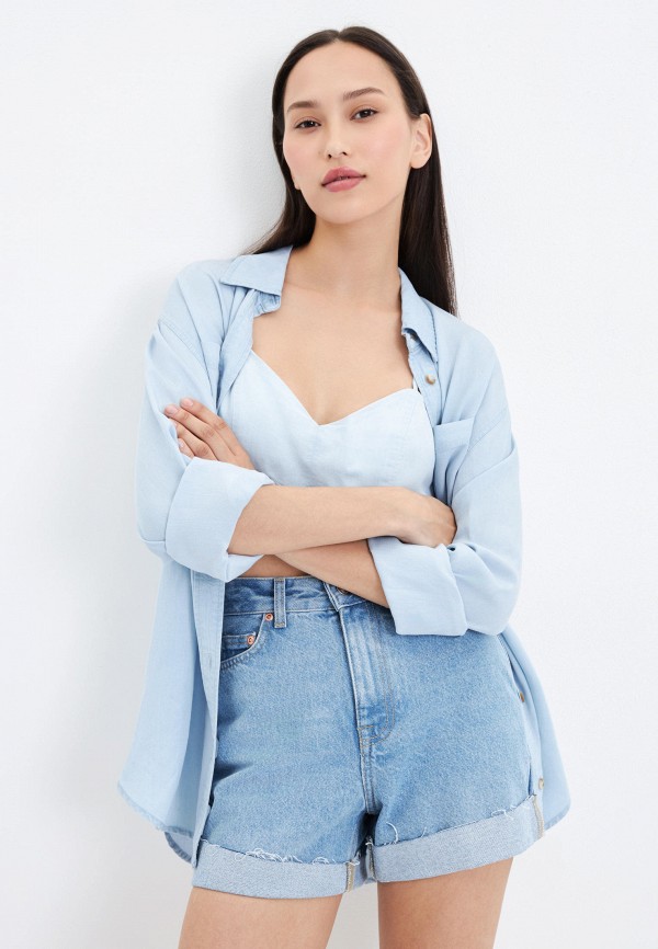 фото Шорты джинсовые zarina