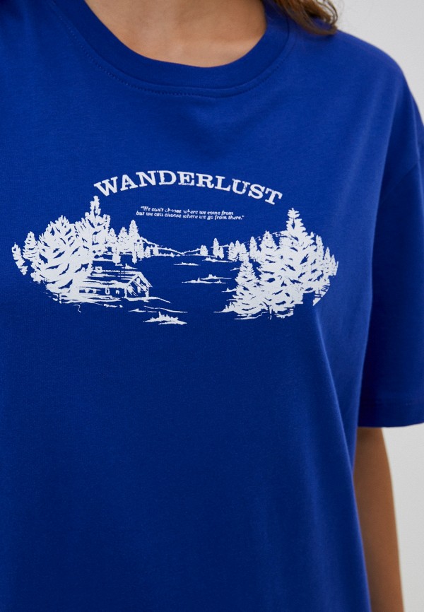 Футболка Befree синий, размер 42, фото 3