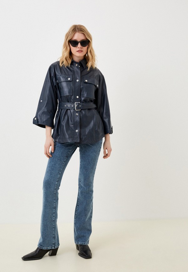 фото Куртка кожаная снежная королева