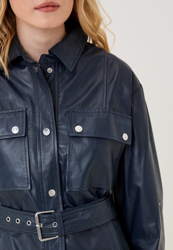 фото Куртка кожаная снежная королева