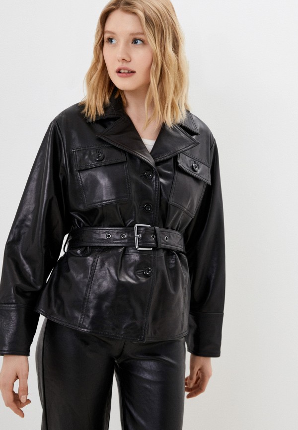 фото Куртка кожаная снежная королева
