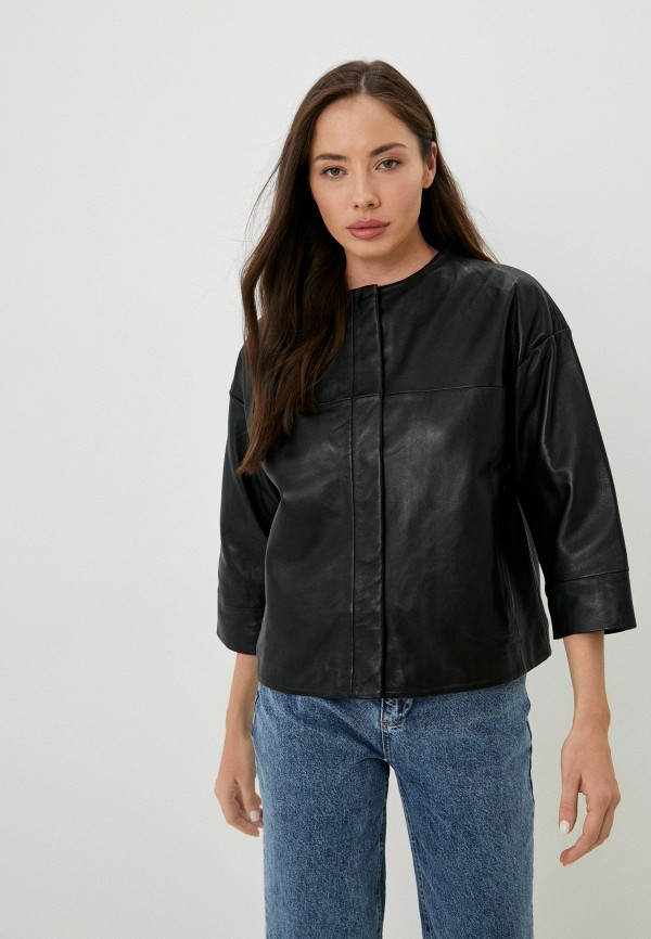 фото Куртка кожаная снежная королева