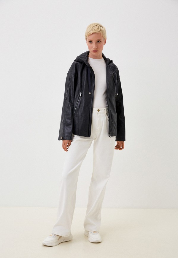 фото Куртка кожаная снежная королева