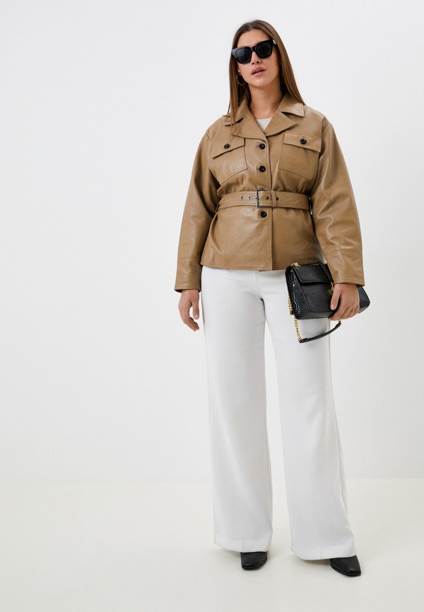 фото Куртка кожаная снежная королева