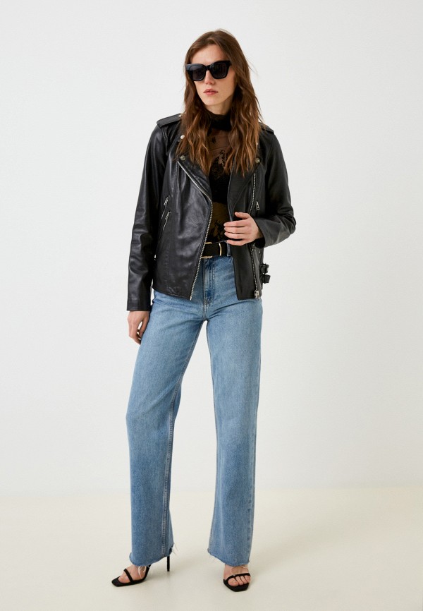 фото Куртка кожаная снежная королева