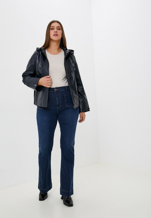 фото Куртка кожаная снежная королева