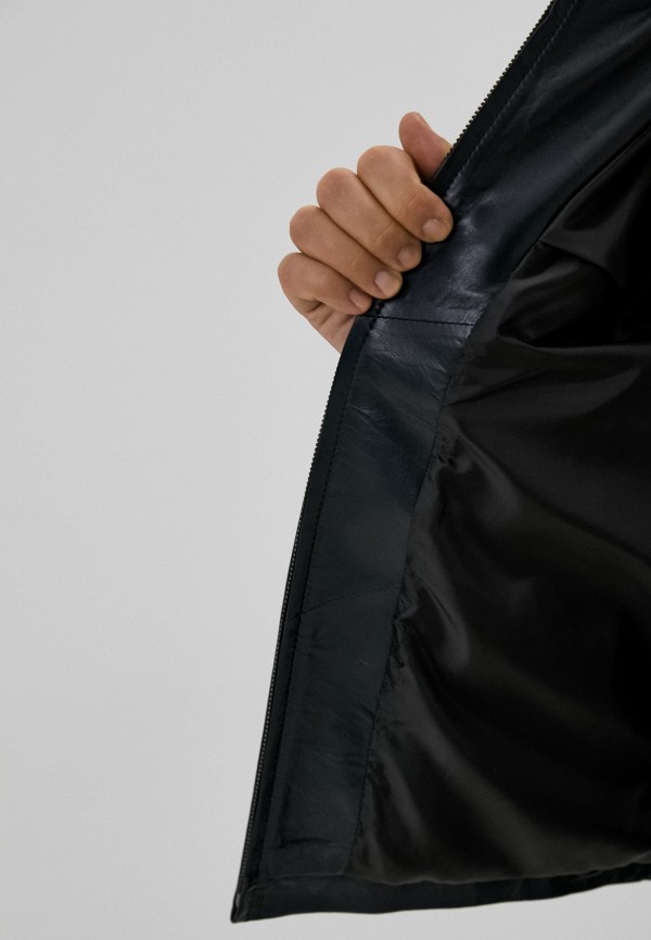 фото Куртка кожаная снежная королева