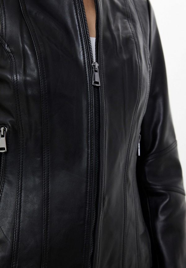 фото Куртка кожаная снежная королева