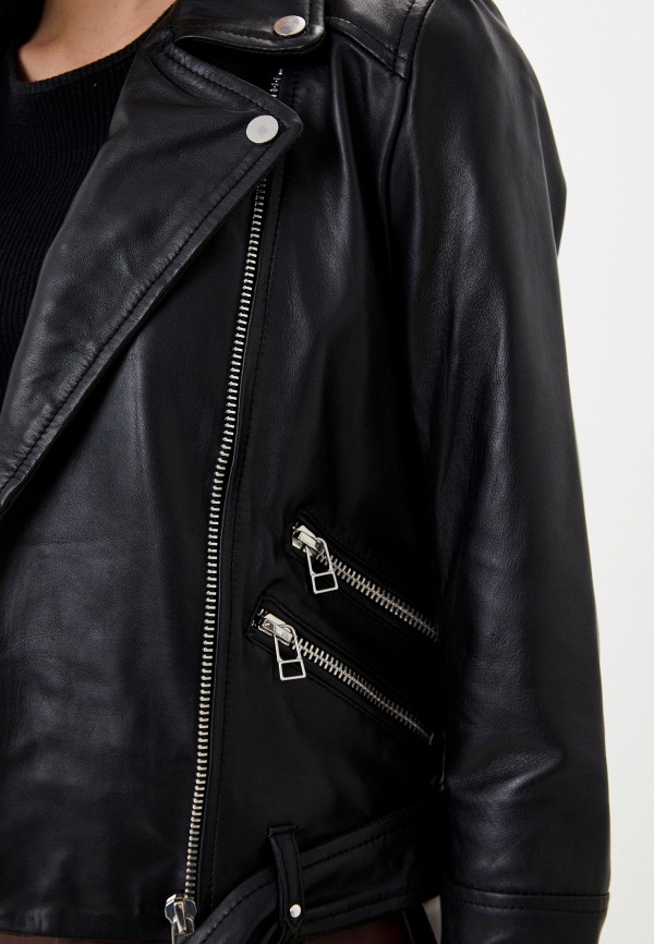 фото Куртка кожаная снежная королева