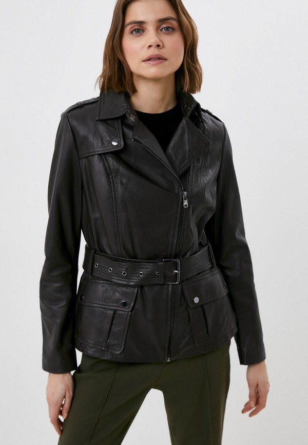 фото Куртка кожаная снежная королева