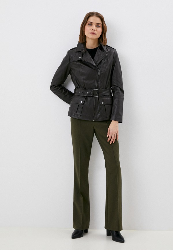 фото Куртка кожаная снежная королева