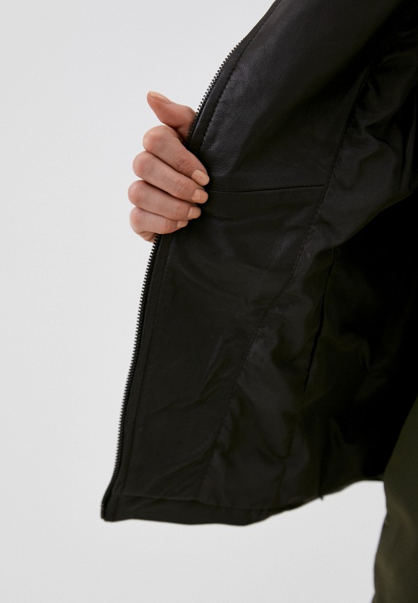 фото Куртка кожаная снежная королева