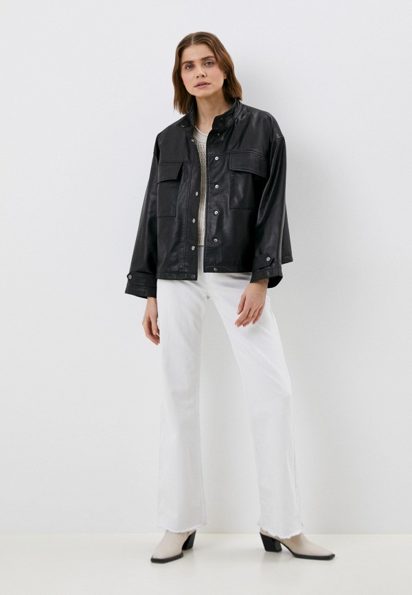 фото Куртка кожаная снежная королева