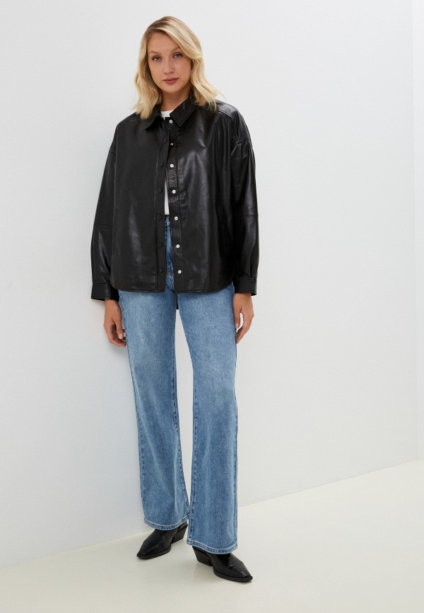 фото Куртка кожаная снежная королева