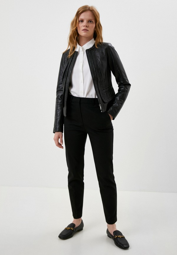 фото Куртка кожаная снежная королева