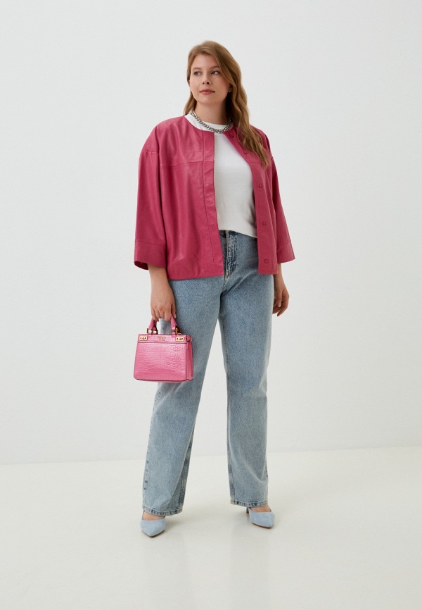 фото Куртка кожаная снежная королева