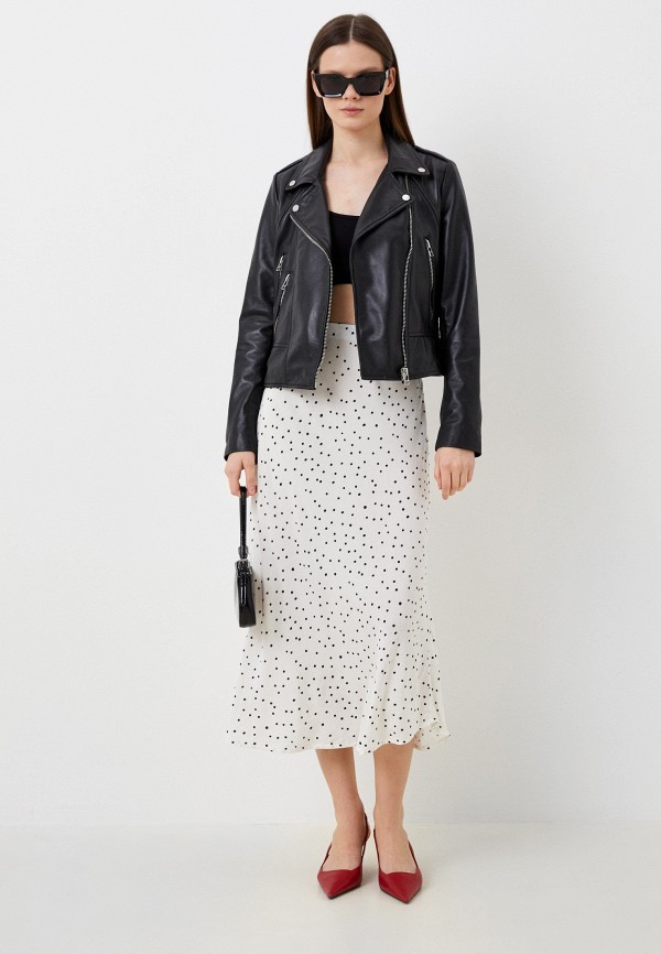 фото Куртка кожаная снежная королева