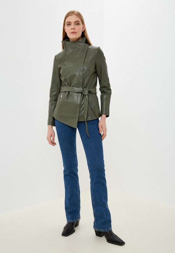 фото Куртка кожаная снежная королева