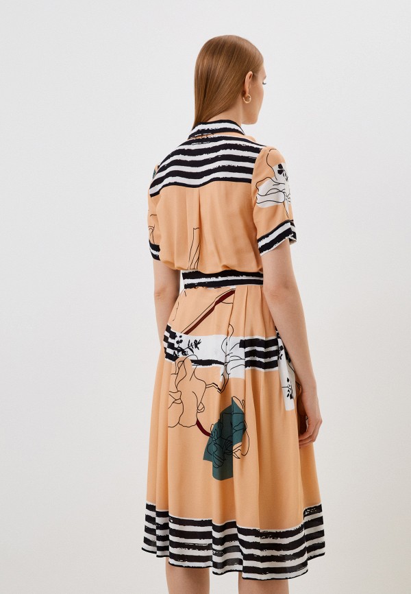 Платье Vera Lapina бежевый, размер 50, фото 3