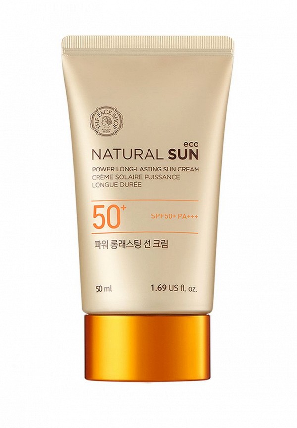 

Крем солнцезащитный Thefaceshop, Бежевый, NATURAL SUN ECO POWER LONG-LASTING SUN CREAM SPF50+ PA+++