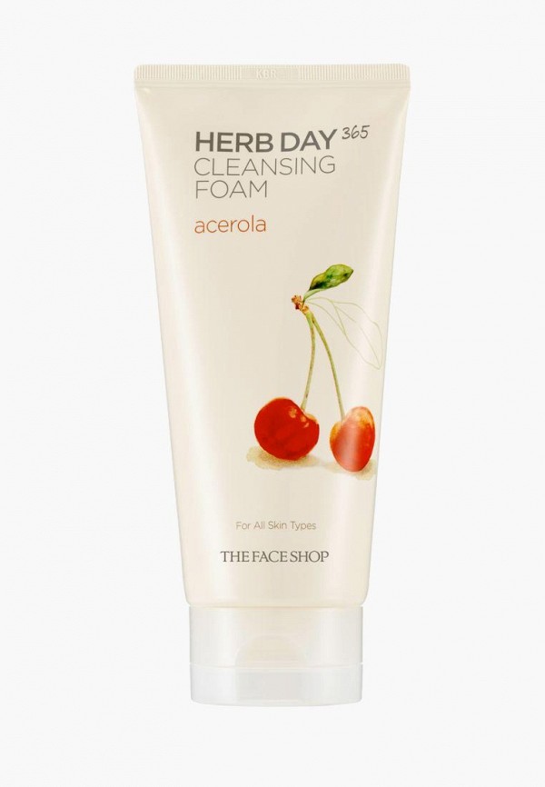 

Пенка для умывания Thefaceshop, HERB DAY 365 CLEANSING FOAM ACEROLA, Бежевый