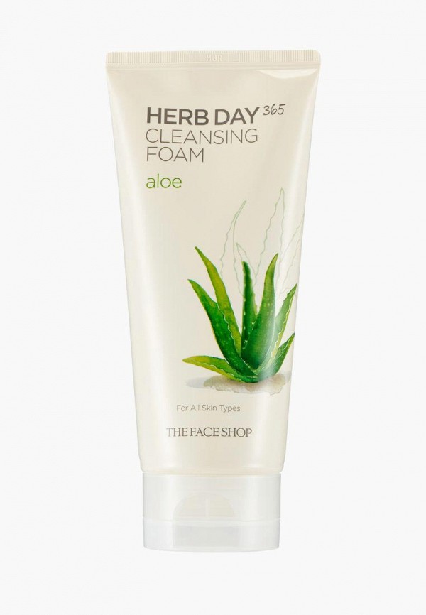 

Пенка для умывания Thefaceshop, HERB DAY 365 CLEANSING FOAM ALOE, Бежевый