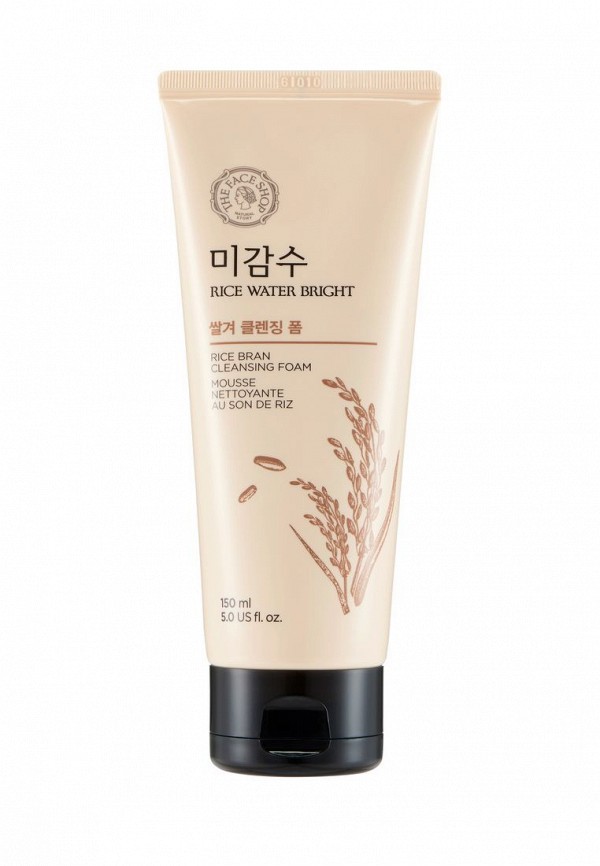 

Пенка для умывания Thefaceshop, Бежевый, RICE WATER BRIGHT RICE BRAN CLEANSING FOAM