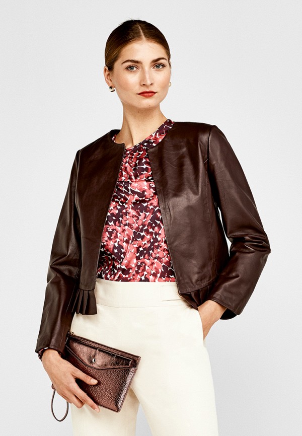 

Куртка кожаная Pedro del Hierro, Бордовый