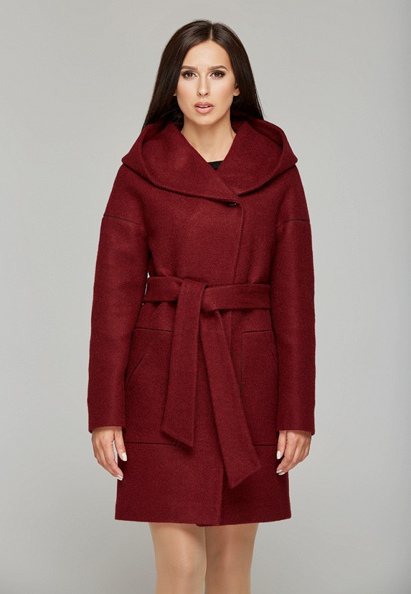 Пальто Danna, Бордовый, Danna MP002XW1ARKV