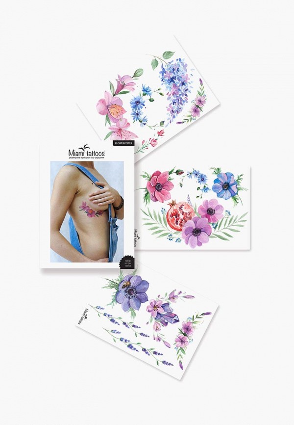 

Временные татуировки Miami Tattoos, Разноцветный