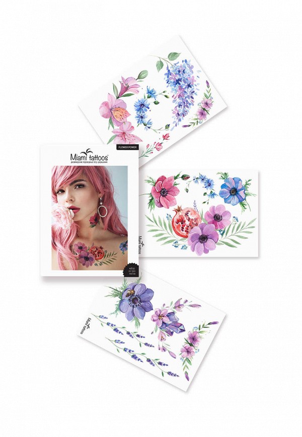 

Временные татуировки Miami Tattoos, Мультиколор, Miami Tattoos MP002XW1AS5P