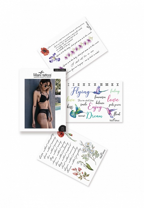 

Временные татуировки Miami Tattoos, Разноцветный