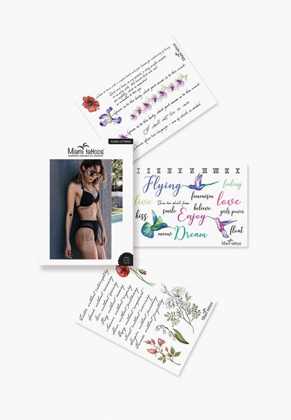 

Временные татуировки Miami Tattoos, Разноцветный