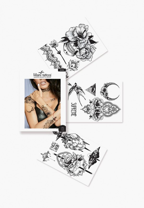 

Временные татуировки Miami Tattoos, Черный