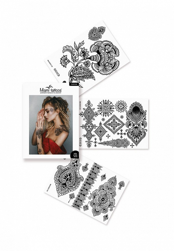 

Временные татуировки Miami Tattoos, Черный